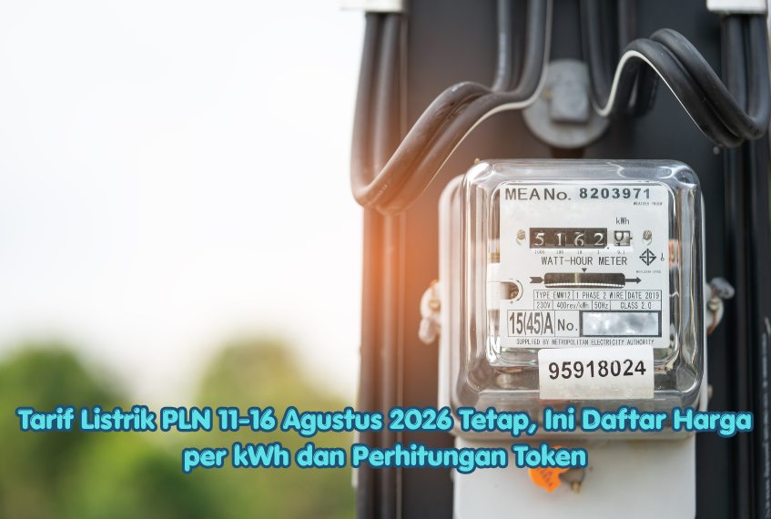 Tarif Listrik PLN 11-16 Agustus 2026 Tetap, Ini Daftar Harga per kWh dan Perhitungan Token