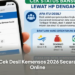Cek Desil Kemensos 2026 Secara Online