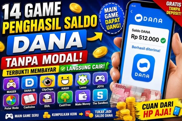 14 Game Penghasil Saldo DANA Tanpa Modal: Daftar Aplikasi Gratis Yang Bisa Coba Hari Ini