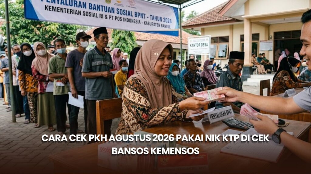 Cara Cek PKH Agustus 2026 Pakai NIK KTP di Cek Bansos Kemensos