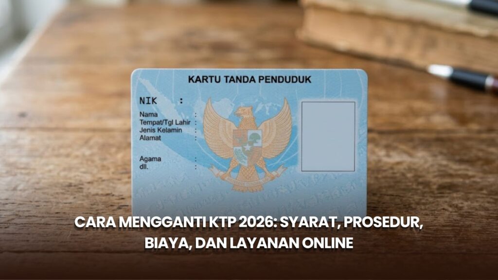 Cara Mengganti KTP 2026: Syarat, Prosedur, Biaya, dan Layanan Online