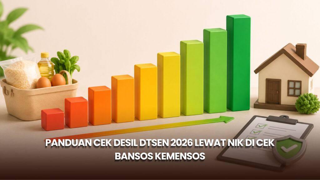 Panduan Cek Desil DTSEN 2026 lewat NIK di Cek Bansos Kemensos