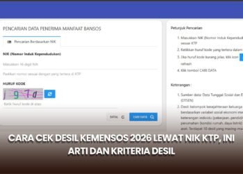 Cara Cek Desil Kemensos 2026 lewat NIK KTP, Ini Arti dan Kriteria Desil