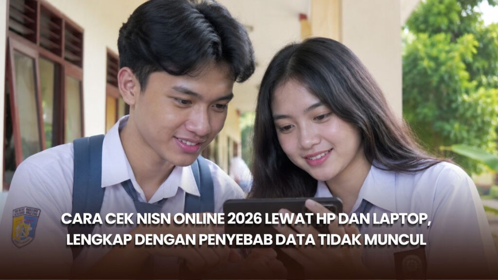 Cara Cek NISN Online 2026 Lewat HP dan Laptop, Lengkap dengan Penyebab Data Tidak Muncul