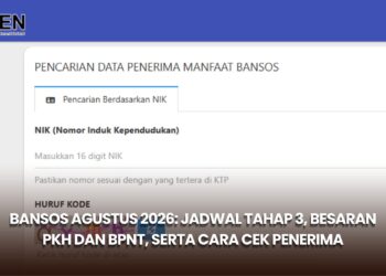 Bansos Agustus 2026: Jadwal Tahap 3, Besaran PKH dan BPNT, serta Cara Cek Penerima